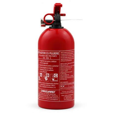 Stingator cu pulbere 1KG, cu manometru, model A B C